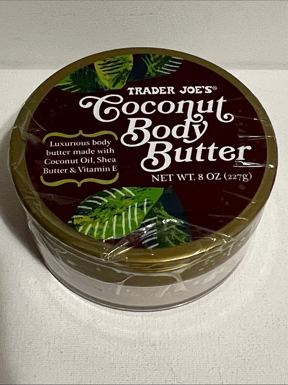 Trader Joe’s Coconut Body Butter 8 oz Jar New Sealed